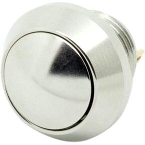 Alpinetech 12 مللي متر 1/2 "مكافحة المخرب الفولاذ المقاوم للصدأ لحظة مفتاح بـزر دفع معدني دبوس محطة قبة زر عادة مفتوحة 1NO in Kuwait