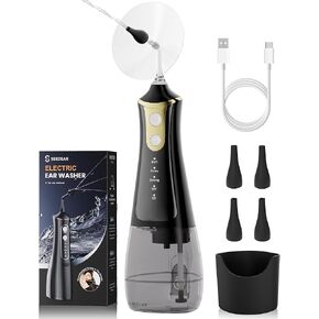 Ear Wax Removal Kit - Electric Ear Cleaner-Inky Black in Saudi Arabia