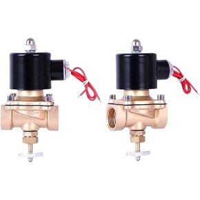 1 قطعة 1/2" 3/4" 1" 1-1/4" 1-1/2" 2 بوصة صمام الملف اللولبي النحاسي مغلق عادة مع مفتاح يدوي (1، BSP_24VAC) in Kuwait