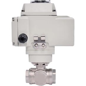 DN15-50 صمام كروي ثلاثي الاتجاه من الفولاذ المقاوم للصدأ Q941/45F-16P T/L صمام كروي ذو لولبة داخلية DC24V AC220V (نوع 1، DC24V_L) in Kuwait