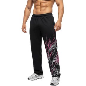 Men's Graphic Sweatpants Baggy Streetwear Joggers, Gothic Punk Hip Hop Lounge Pants with Pockets in Saudi Arabia
