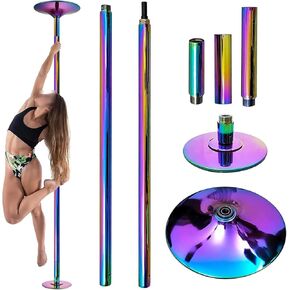 Dance Pole, Rotating Dance Pole, Professional Fitness Dance Pole, Detachable Dance Pole for Clubs, Parties (2.74M) in Kuwait
