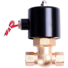 1 "2" صمام الملف اللولبي للبخار بدرجة حرارة عالية مغلق عادة صمام لولبة داخلي نحاسي ثنائي الاتجاه 220 فولت 24 فولت 12 (1، BSP_220VAC) in Kuwait