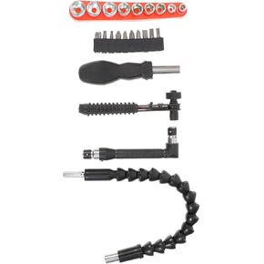 Operitacx 1 Set Flexible Shaft Extension Kit for Electric Hand Drill with Screwdriver Bits and Sleeves Durable Chrome Vanadium Components for Various Applications in Kuwait