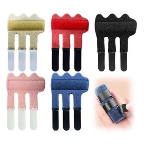 5 قطع من جبيرة إصبع الزناد القابلة للتعديل جبيرة إصبع الخنصر لدعم الوسط والمؤشر والحلقة وأصابع الخنصر (5 ألوان) in Kuwait