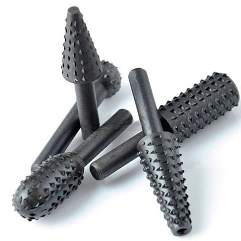5-Piece Rotary Burr Set for Woodworking Metal Carving Polishing Tools 1/4 Inch Shank Fits Power Drills and Rotary Tools in Saudi Arabia