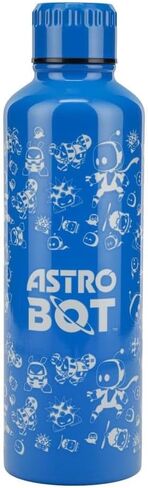 زجاجة مياه معدنية من Paladone Astro Bot، زجاجة من الفولاذ المقاوم للصدأ سعة 500 مل (16 أونصة) مع غطاء لولبي علوي، قارورة سفر قابلة لإعادة الاستخدام للاعبين والمدرسة والعمل والهدايا in Saudi Arabia