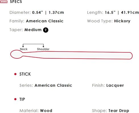 Vic Firth American Classic Extreme 8D Drumsticks - 3-Pack Bundle with Austin Bazaar Polishing Cloth in Saudi Arabia