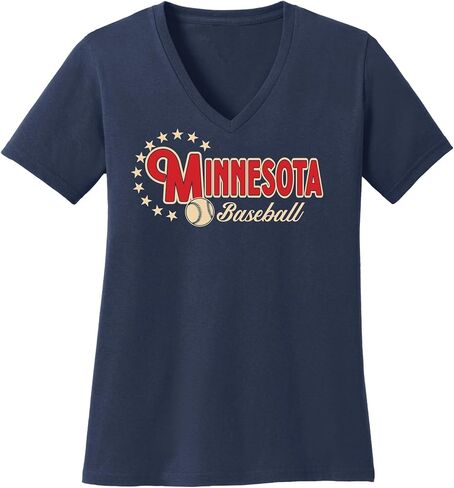 Women's Baseball Short Sleeve V-Neck Shirt in Kuwait