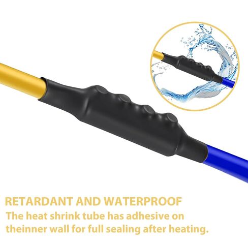 10 قطع 6-10AWG 6 8 10 مجموعة صواميل موصل الأسلاك، 80 أمبير برغي توصيل سريع للأسلاك، موصلات أسلاك سريعة مع براغي مقاومة للماء وأنبوب انكماش حراري ومفتاح ربط in Saudi Arabia