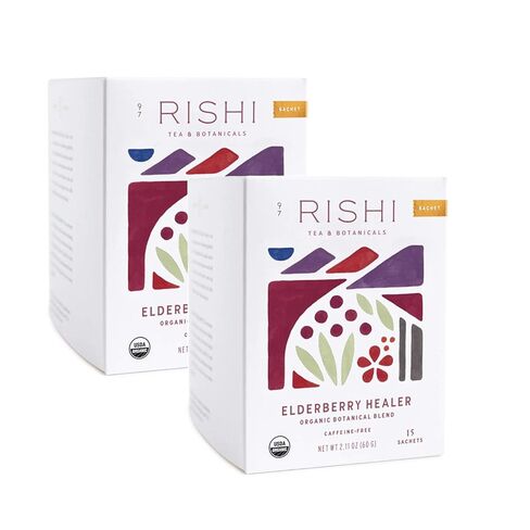 Rishi Tea, Elderberry Healer, Organic 15 Count (Pack of 2) in Kuwait