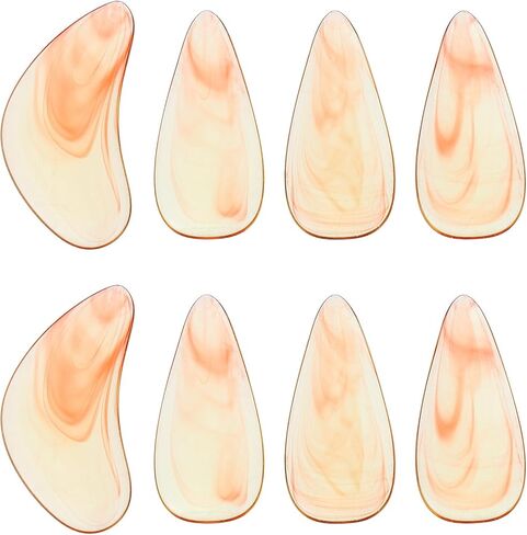 8 قطع من ibasenice أظافر جوزينج صغيرة الحجم من العنبر للأعمار من 6 إلى 10 سنوات احترافية منحنية على الوجهين يمكن ارتداؤها ملحقات ممارسة جوزينج in Kuwait