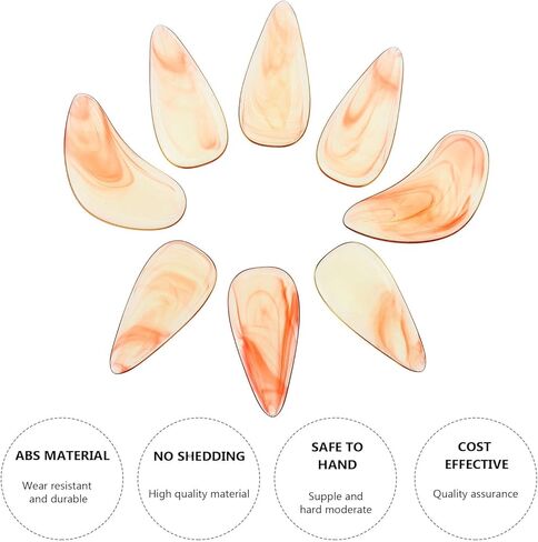 8 قطع من أظافر جوزينج الكهرمانية صغيرة الحجم من تتوريتي للأعمار من 6 إلى 10 سنوات، أعواد أصابع منحنية على الوجهين لممارسة جوزينج والأداء in Kuwait