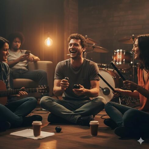 مجموعة 11 قطعة من الدف الأسود للبالغين - دف نصف قمر، قدم مع أجراس، أجراس المعصم، هزازات البيض، أعواد إيقاع خشبية، زوج من الماراكا، مجموعة أدوات قرع يدوية للحفلات، KTV in Kuwait