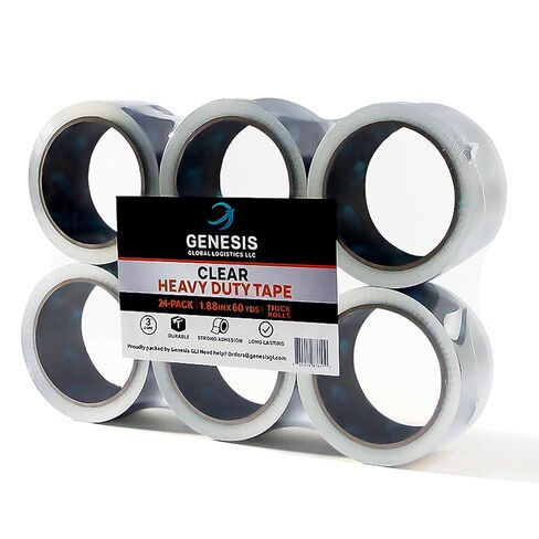 Clear Packing Tape, 12 Rolls Heavy Duty Packaging Tape for Shipping Packaging Moving Sealing, Thicker Clear Packing Tape, 1.88 Inches Wide, 60 Yards Per Roll in Saudi Arabia
