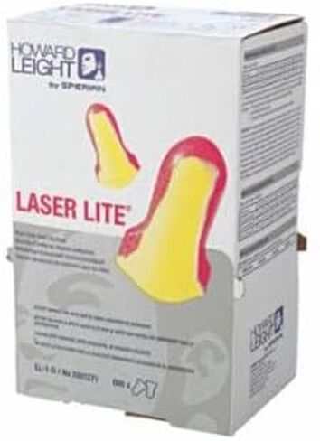 Honeywell Ll-1-D Laser Lite Disposable Earplugs, Foam, Magenta/Yellow, Uncorded, Dispenser Box (500 Count) in Saudi Arabia