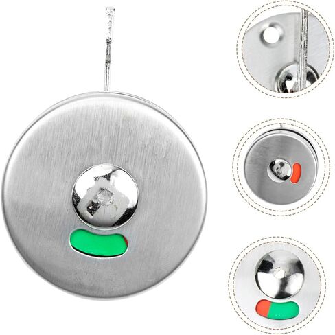 Lurrose Toilet Lock Indicator Latches Privacy Locks for Public Restroom Easy Install Door in Saudi Arabia