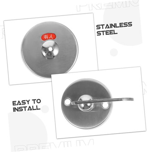 Stainless Steel Toilet Door Lock Bathroom Indicator Lock Zinc Alloy Easy Clean Design in Saudi Arabia