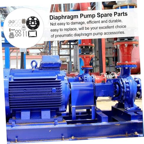 مجموعة واحدة من أدوات إصلاح مضخة الحجاب الحاجز المصنوعة من السيليكون والصلب، ملحقات تعمل بالهواء المضغوط، قطع بديلة سهلة التركيب لصيانة صمام الهواء بكفاءة وإصلاح المضخة in Kuwait