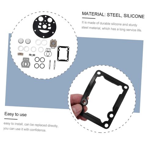 مجموعة واحدة من أدوات إصلاح مضخة الحجاب الحاجز المصنوعة من السيليكون والصلب، ملحقات تعمل بالهواء المضغوط، قطع بديلة سهلة التركيب لصيانة صمام الهواء بكفاءة وإصلاح المضخة in Kuwait