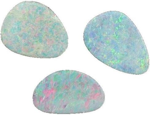 5.53 CARAT THREE AUSTRALIAN OPAL DOUBLET CAB CABOCHON OVAL GEM GEMSTONE OA2 in Saudi Arabia