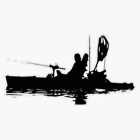Kayak Fishing Kayak Decal Kayak Fisherman Kayak Fisherman Kayak Sea Fishing Yeti Decal Tumbler Decal Sticker Bumper Sticker Vinyl Decal 5 in Saudi Arabia