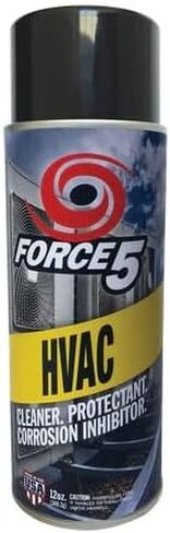 Force5 HVAC - 12 oz Spray Can – Coil Cleaner – Corrosion Inhibitor – Rust Prevention – Condenser Unit Cleaner – Condenser Coil Cleaner – No Foam Cleaner - No Rinse Cleaner – Evaporator Coil Cleaner – Professional Strength in Saudi Arabia