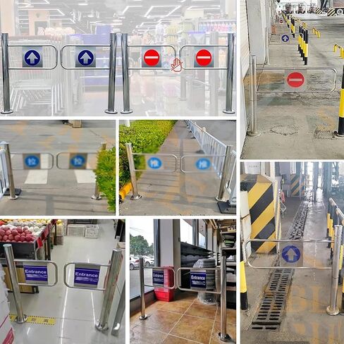 Double Action Supermarket Entrance Door - 100cm High One-Way Push Door, Ideal Replacement for Hallway Barrier Gates, Secure Passageway Solution in Kuwait