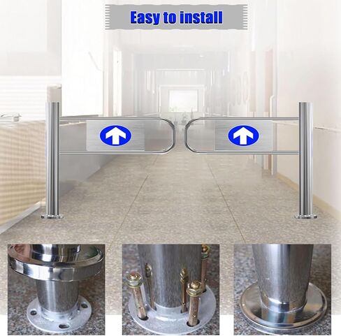 Double Action Supermarket Entrance Door - 100cm High One-Way Push Door, Ideal Replacement for Hallway Barrier Gates, Secure Passageway Solution in Kuwait