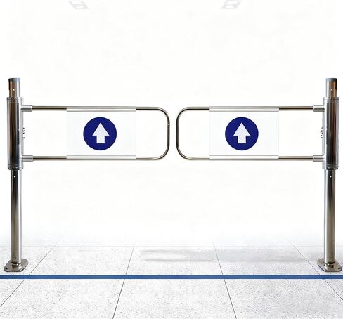 Automatic Swing One-Way Door for Industrial and Commercial Use, Self-Closing Pedestrian Transfer Gate for Warehouses, Factories, and Supermarkets in Saudi Arabia