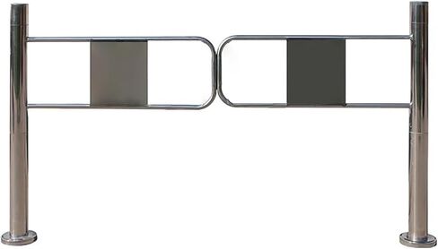 Stainless Steel Swing Gate for Supermarkets & Stores, Hand-Push Entrance/Exit Door, Commercial Access Device, Half Waist Design (70x97 cm) in Saudi Arabia
