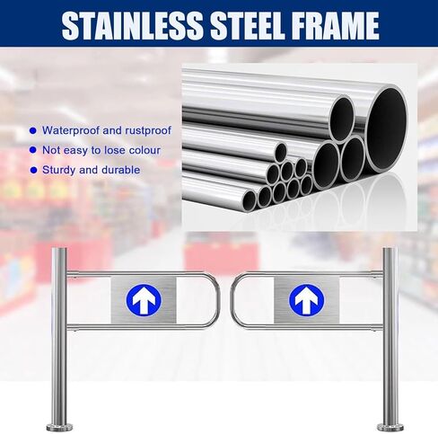 أبواب معدنية متأرجحة أوتوماتيكية مناسبة للسوبر ماركت والمكتبات مقاس 100 × 97 سم in Kuwait