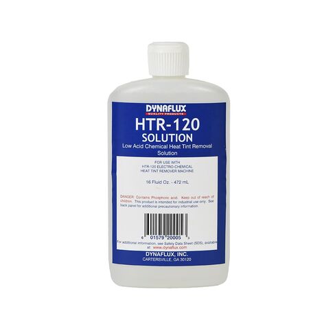 Dynaflux HTR-120 HTR Solution, 16 oz Bottle – for Use with HTR500 Heat Tint Removal Machine, Restores Stainless Steel Weld Finish in Kuwait