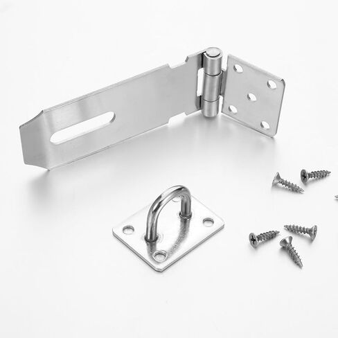 10 قطع من أقفال الأبواب بمشبك، 4 بوصات قفل بمشبك من الفولاذ المقاوم للصدأ، مشابك قفل، مشابك قفل أمان للأبواب والخزائن، والخزائن، والخزائن والمزيد in Kuwait