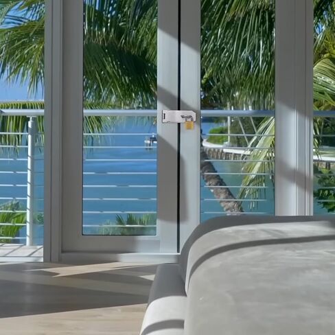 10 قطع من أقفال الأبواب بمشبك، 4 بوصات قفل بمشبك من الفولاذ المقاوم للصدأ، مشابك قفل، مشابك قفل أمان للأبواب والخزائن، والخزائن، والخزائن والمزيد in Kuwait