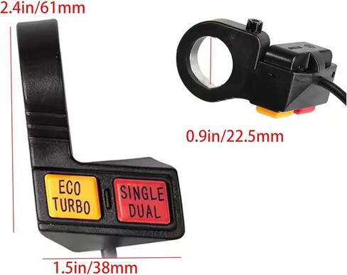 Motorcycle Dual Switch 36V-72V Motor Controller - Single/Dual Drive Switch & Speed Limiter Module, High/Low Speed Control for Electric Scooter Accessories in Saudi Arabia