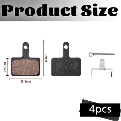 2Pair Hydraulic Brake Pads 4pcs Brake Disc Pads 35x30mm Semi-Metal Metal Brake Pads Compatible with Kaabo Wolf 11 11+ Compatible with King Mantis Pro 8 10 Mountain Bike/Scooter with Spring in Saudi Arabia