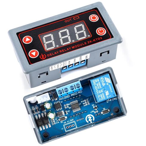 ZK-KTD2 DC 5-30V Delay Relay Module, 5A Multi-Function Timer for Industrial Automation, Compatible with 5V 12V 24V Systems in Saudi Arabia