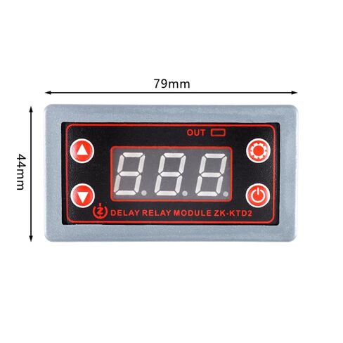 ZK-KTD2 DC 5-30V Delay Relay Module, 5A Multi-Function Timer for Industrial Automation, Compatible with 5V 12V 24V Systems in Saudi Arabia
