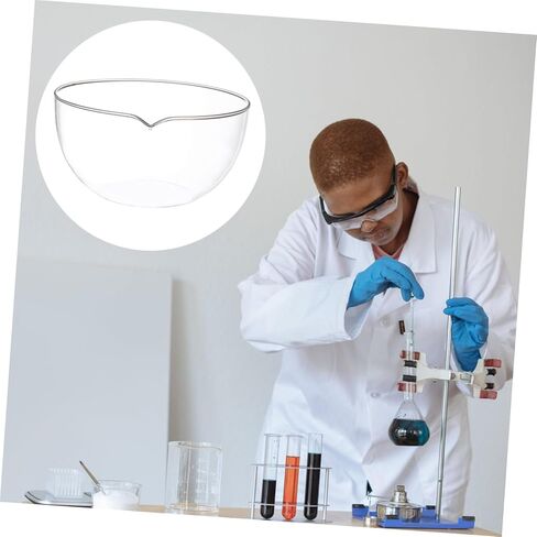 طبق تبخير زجاجي مزود بصنبور، حاوية مختبر مقاومة للحرارة ذات قاع مسطح لتركيز السوائل المتبخرة والمواد الصلبة الجافة في المدرسة والاستخدام المنزلي in Saudi Arabia