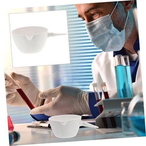 Round Porcelain Evaporating Dish with Handle Heat-Resistant Acid Alkali Laboratory Basin for Safe Evaporation and Storage with Heating Surface in Saudi Arabia