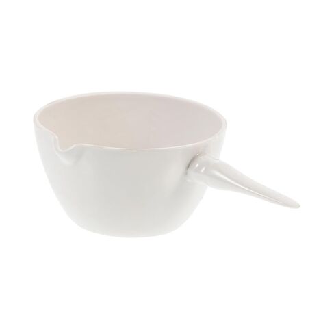 Heat-Resistant Round Laboratory Evaporating Basin with Handle Ceramic Evaporation Dish Surface Area for Safe Heating and Reusable Storage in Saudi Arabia