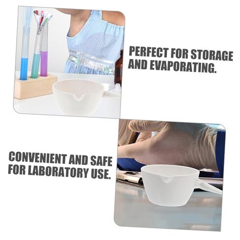 Heat-Resistant Round Laboratory Evaporating Basin with Handle Ceramic Evaporation Dish Surface Area for Safe Heating and Reusable Storage in Saudi Arabia