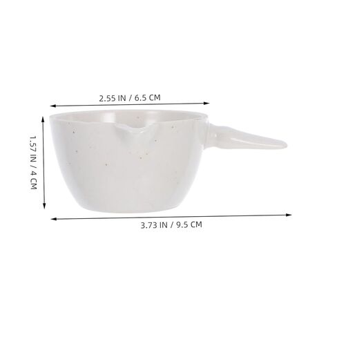 2pcs Heat-Resistant Laboratory Evaporating Dishes with Handle Porcelain Evaporating Containers Acid Alkali Resistant for School and Home Use with Spout Design in Saudi Arabia