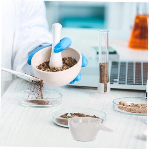 2pcs Heat-Resistant Laboratory Evaporating Dishes with Handle Porcelain Evaporating Containers Acid Alkali Resistant for School and Home Use with Spout Design in Saudi Arabia
