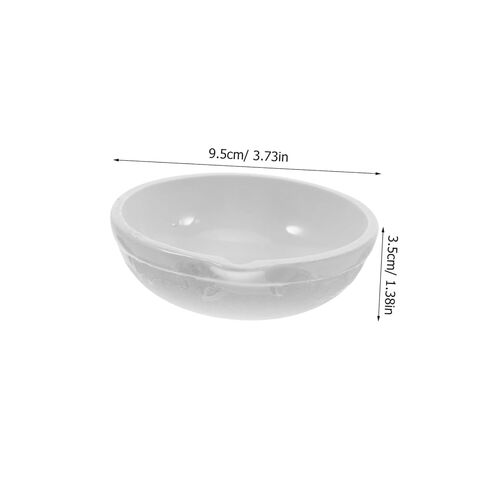 2pcs Ceramic Evaporating Basin Flat Bottom with Spout Evaporating Container for Laboratory Use Smooth Nonporous Surface Easy to Clean Versatile for Education and Research in Saudi Arabia