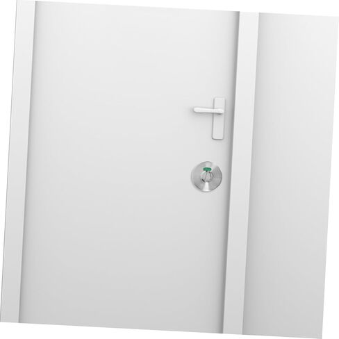 PartyKindom Bathroom Privacy Lock with Stainless Steel Construction Easy Installation Occupied Indicator for Public Restrooms Gyms and Offices and Low Maintenance in Saudi Arabia