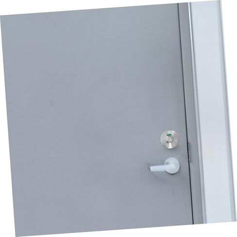 PartyKindom Bathroom Privacy Lock with Stainless Steel Construction Easy Installation Occupied Indicator for Public Restrooms Gyms and Offices and Low Maintenance in Saudi Arabia