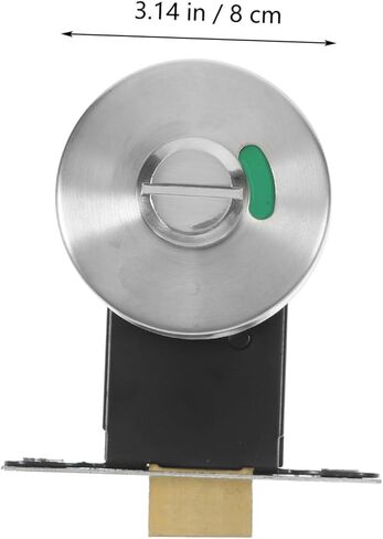 PartyKindom Bathroom Privacy Lock with Stainless Steel Construction Easy Installation Occupied Indicator for Public Restrooms Gyms and Offices and Low Maintenance in Saudi Arabia