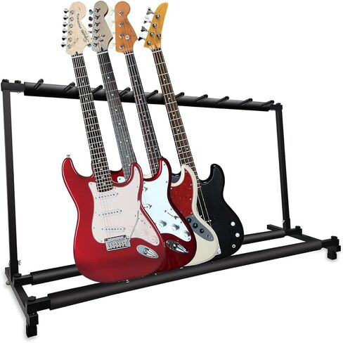 5 Core Multi Guitar Stand Stand Rack Guitars Storage Storage Storage to Acoustic Electric and Bass Soporte Para Guitarra (3 Guitar Stand Oval) in Kuwait